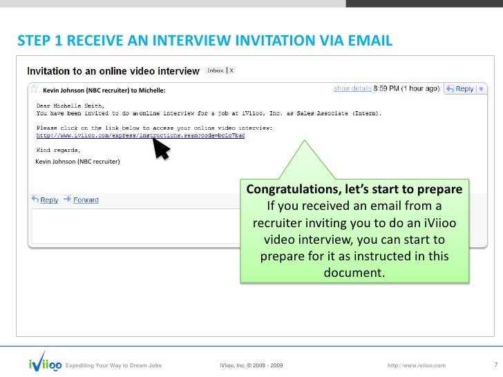 iviioo candidate video interview tutorial iviioo candidate video interview tutorial 7 728?cb=1237249443 iviioo candidate video interview tutorial,How To Reply For An Interview Invitation Email
